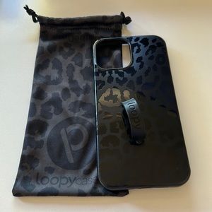 iPhone 12 Pro Max Midnight Leopard Loopy Case